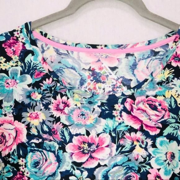 Vera Bradley Cadence Floral-Print Sleep T-Shirt - Picture 2 of 6